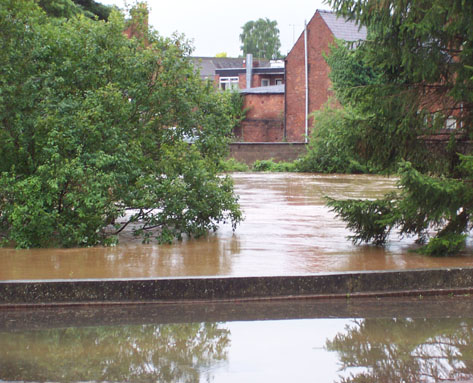 The back of the Fire station on the A456